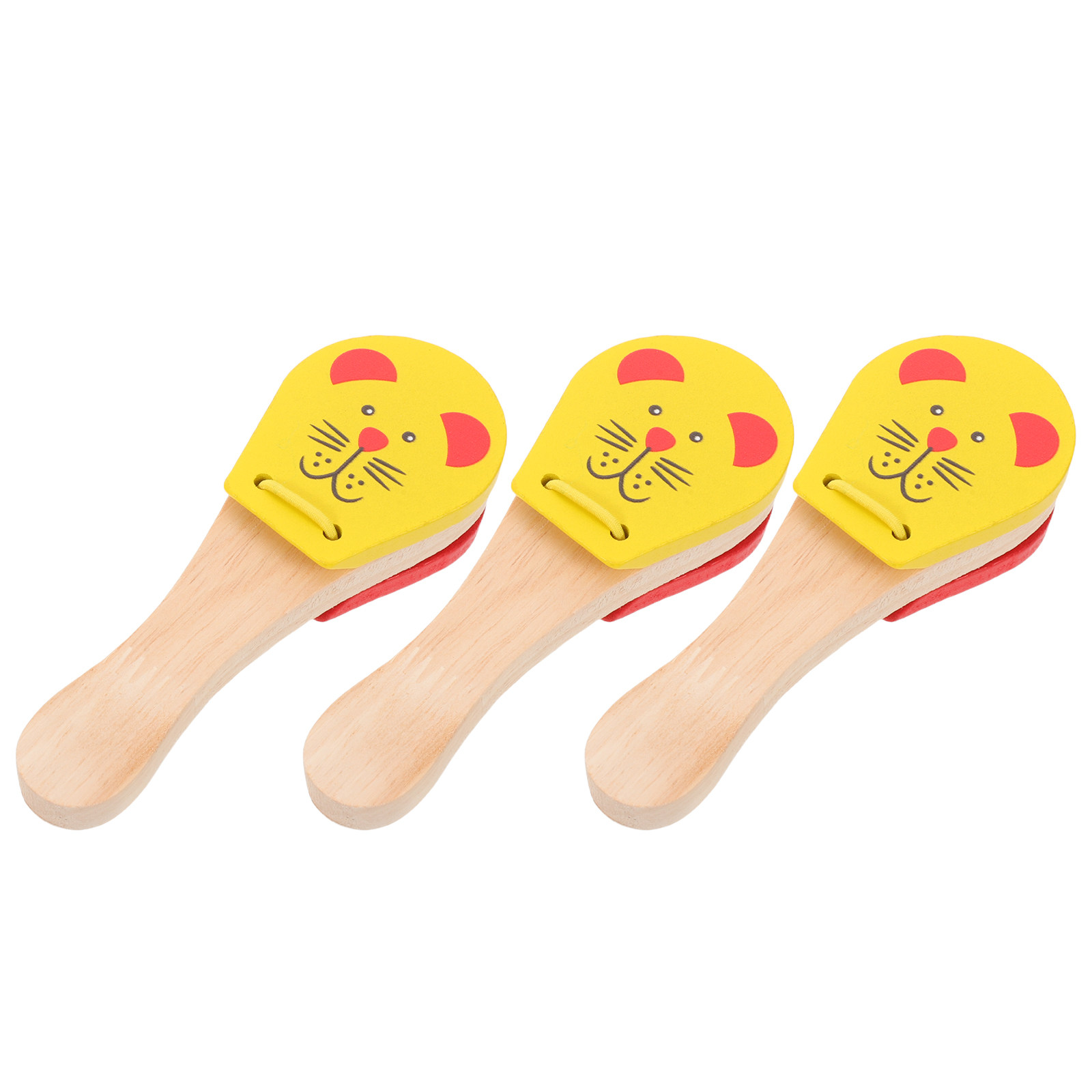 Musical Instrument For Toddlers - 3Pcs Wooden Baby Percussion Instruments Animal