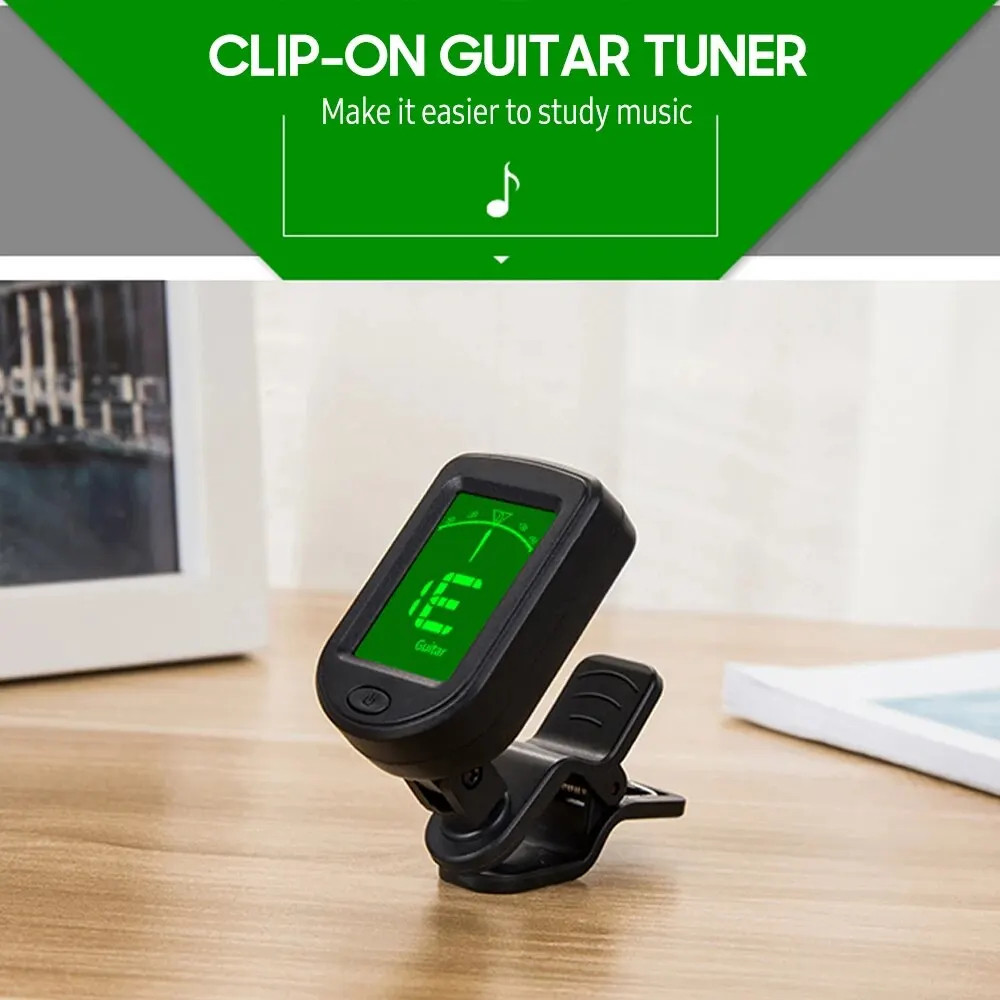 Musical Instrument Note - T-02 Guitar Tuner Clip-on Chromatic Digital
