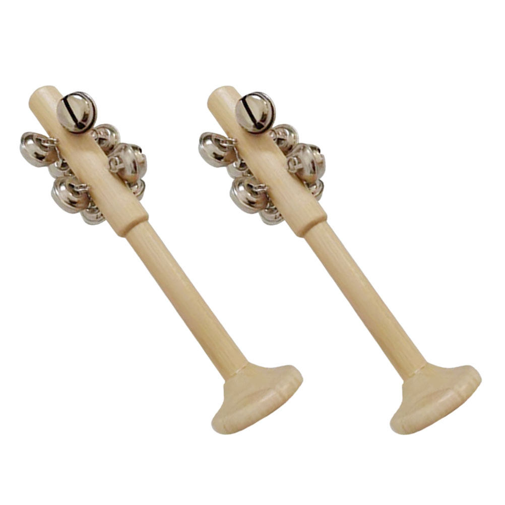 2Pcs Wooden Stick Bells Educat - Musical Instrument For Toddlers recension och pris
