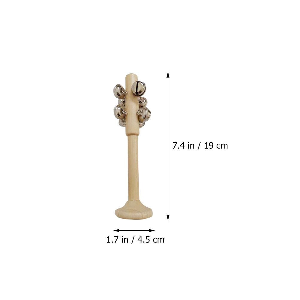 2Pcs Wooden Stick Bells Educat - Musical Instrument For Toddlers recension och pris