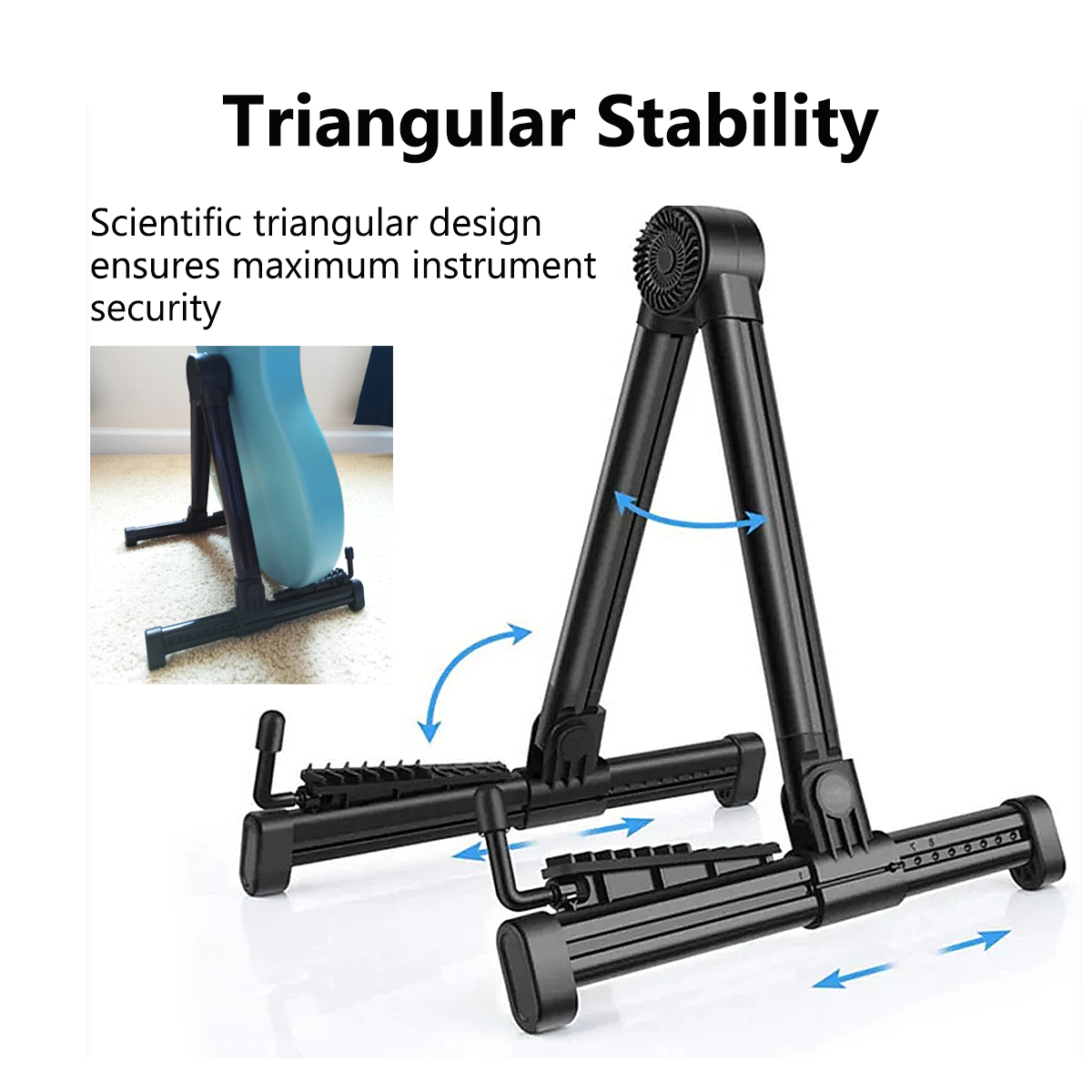 Miwayer Foldable Guitar Stand  - Musical Instrument Note recension och pris