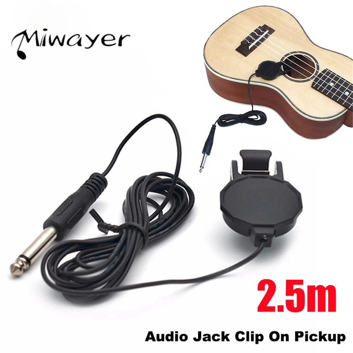 Audio Jack Clip On Pickup for  - Musical Instrument Note recension och pris
