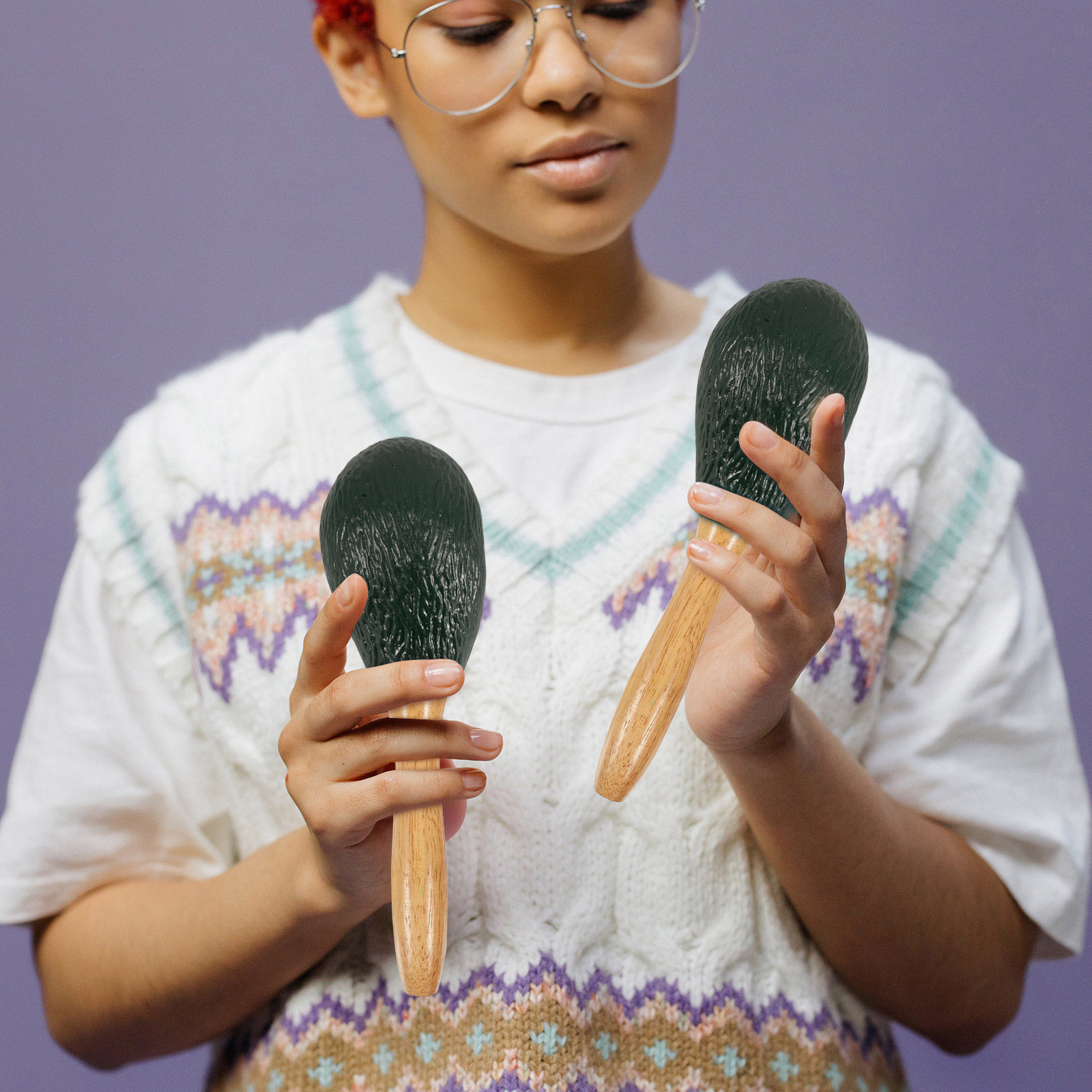 Fruit Shaker Maracas Avocado T - Musical Instrument For Toddlers recension och pris