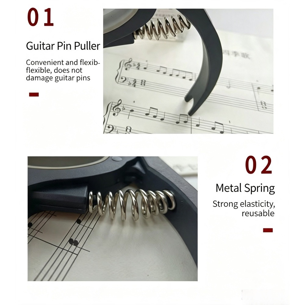 2 in 1 Guitar Capo with Bridge - Musical Instrument Note recension och pris