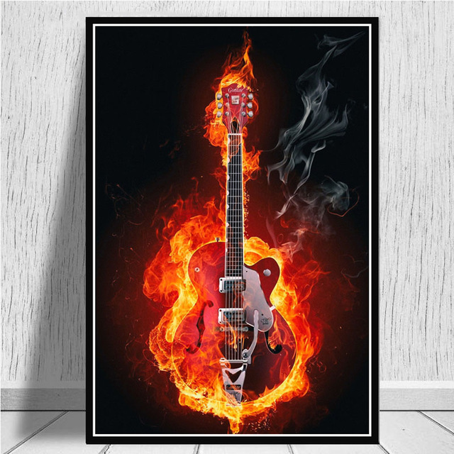 Canvas Prints Pictures Wall Ar - Musical Instrument Images recension och pris