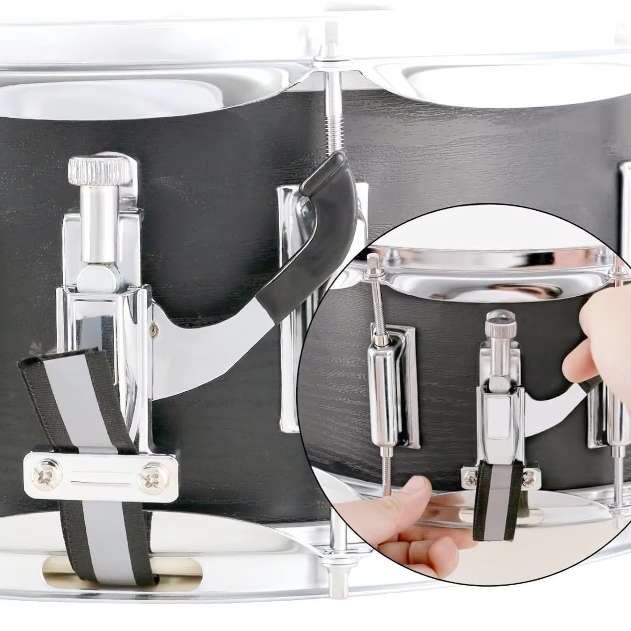 Wood‑grain Marching Drums Marc - Musical Instrument Band recension och pris