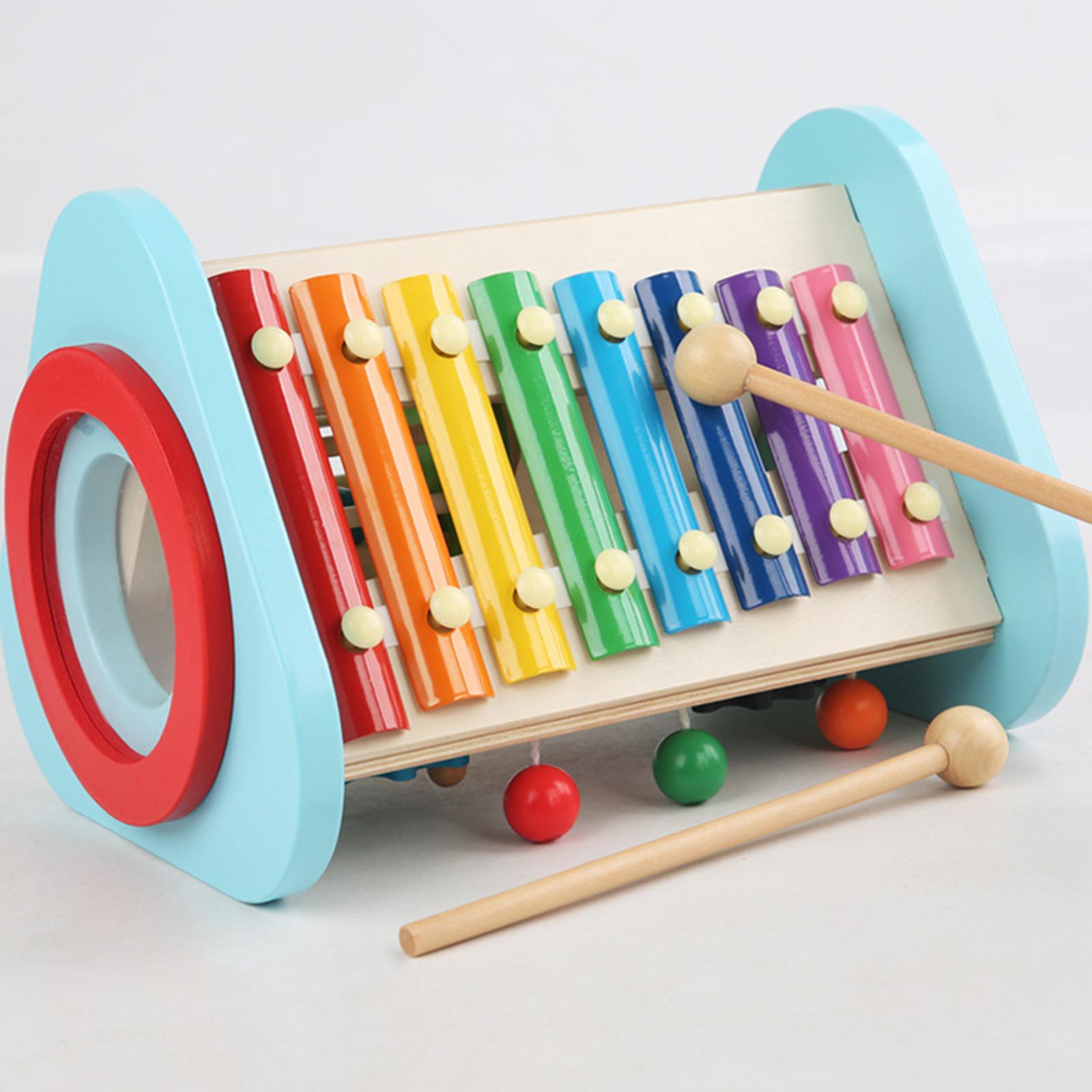 Wooden Music Toy Wood Learning - Musical Instrument For Toddlers recension och pris