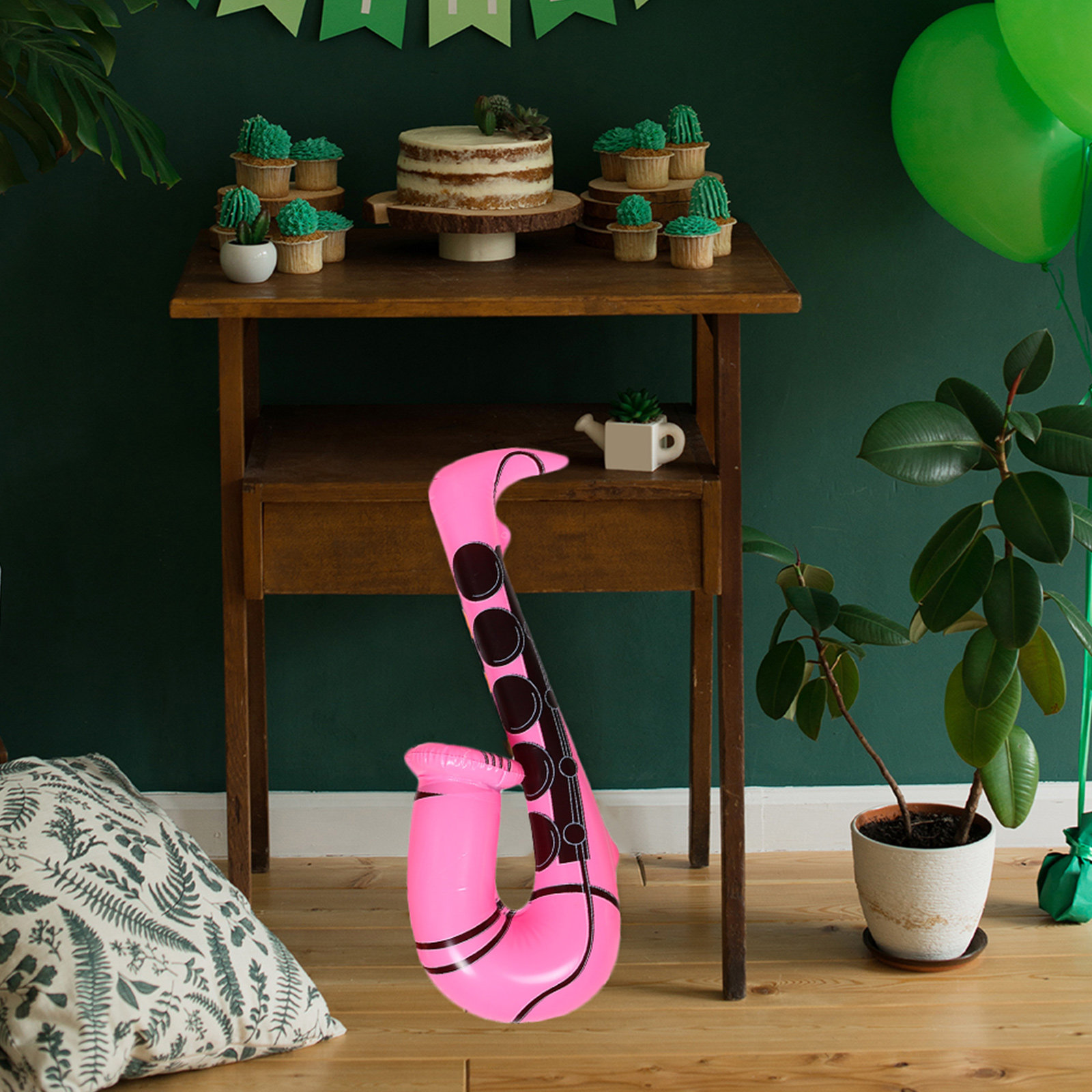 4Pcs Inflatable Saxophone Part - Musical Instrument You Blow Into recension och pris