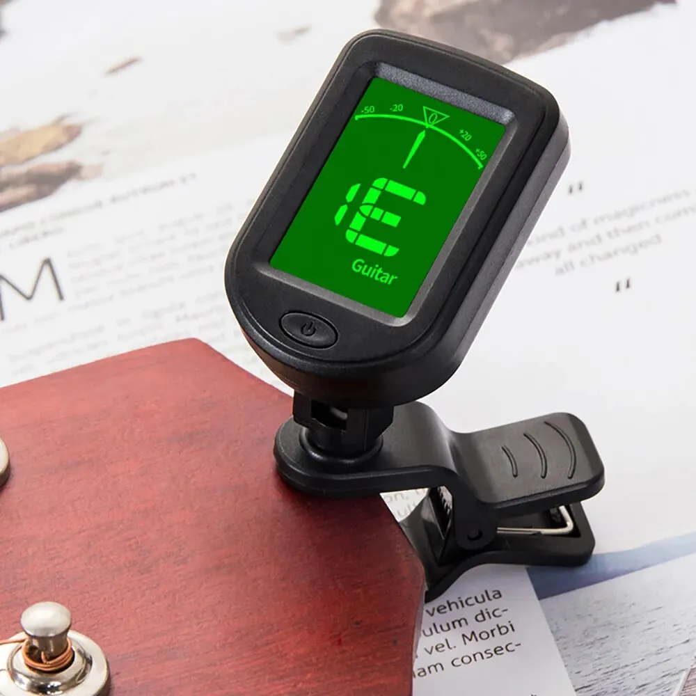 T-02 Guitar Tuner Clip-on Chro - Musical Instrument Note recension och pris