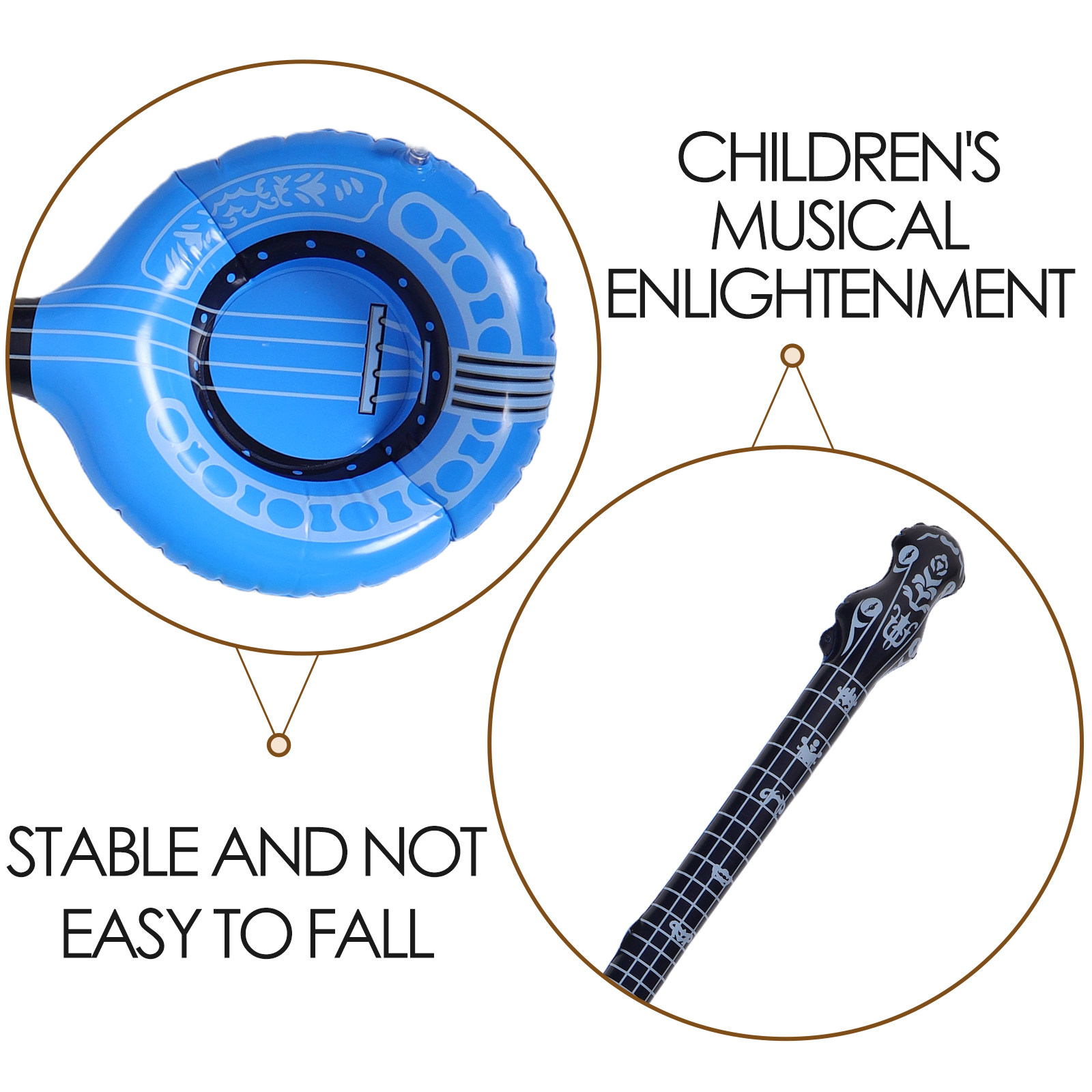 2Pcs Blow Up Inflatable Instru - Musical Instrument You Blow Into recension och pris
