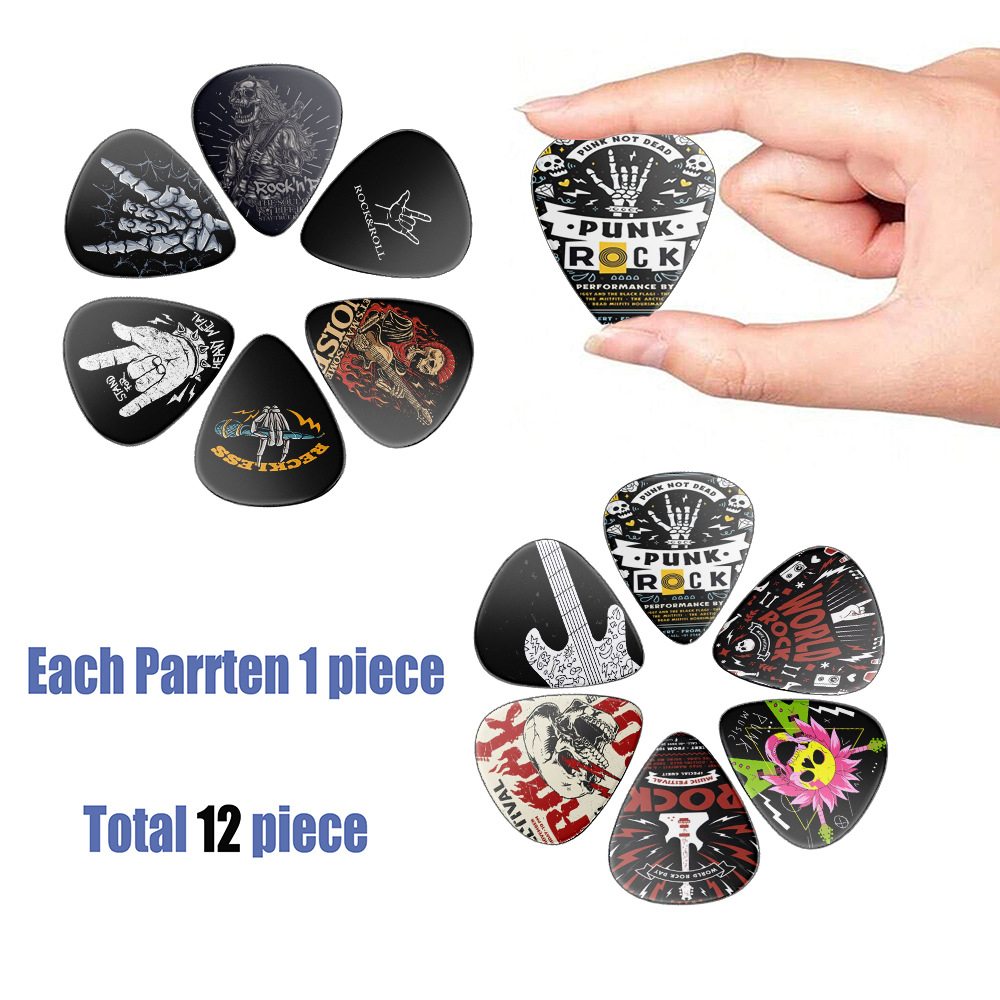 12 Pieces Guitar Picks 0.46mm  - Musical Instrument Note recension och pris