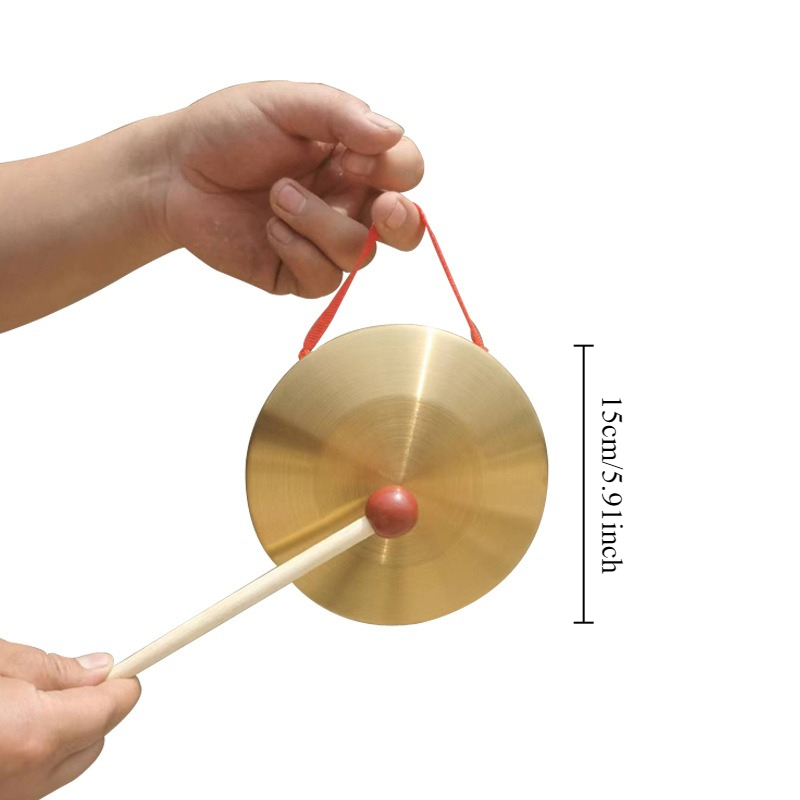 1Pc Hand Gong with Wooden Stic - Musical Instrument For Toddlers recension och pris